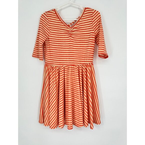 Dot Dot Smile Other - Dotdotsmile Girls Dress Size 3/4 Orange and Yellow Stripes NWT